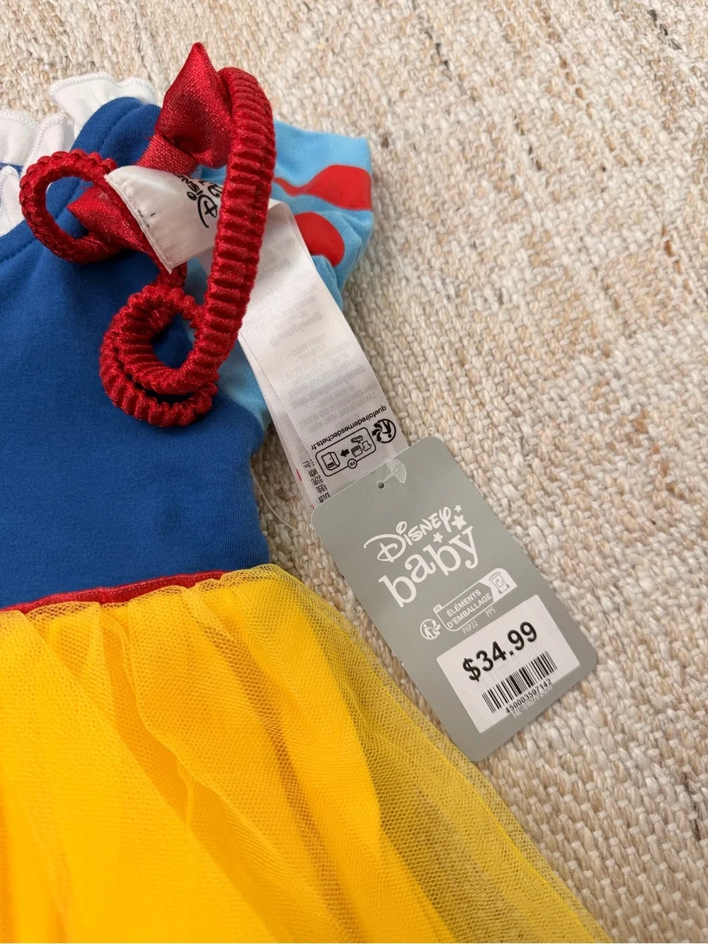 NWT Disney Baby Snow White Costume Bodysuit